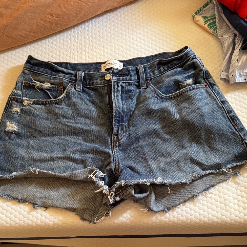 Abercrombie & Fitch Blue Jean Shorts